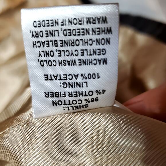 Ann Taylor Loft Long Lined Ruffle Collar Women's Button Sz S Petite Jacket - Picture 8 of 13